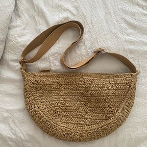 Limited Edition Tan Woven Uniqlo Bag